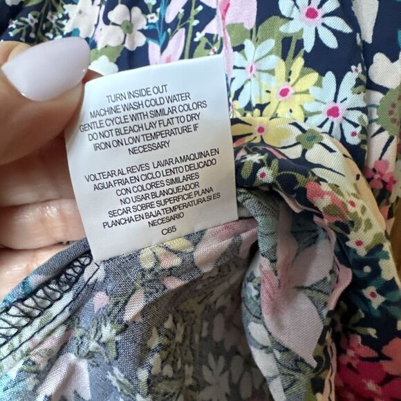 As U Wish Women's Sleeveless Tie On Shoulder Short Mini Dress Summer Floral Sz M - Picture 8 of 16